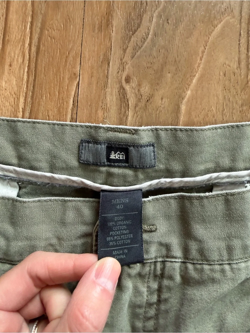 REI cotton hiking shorts